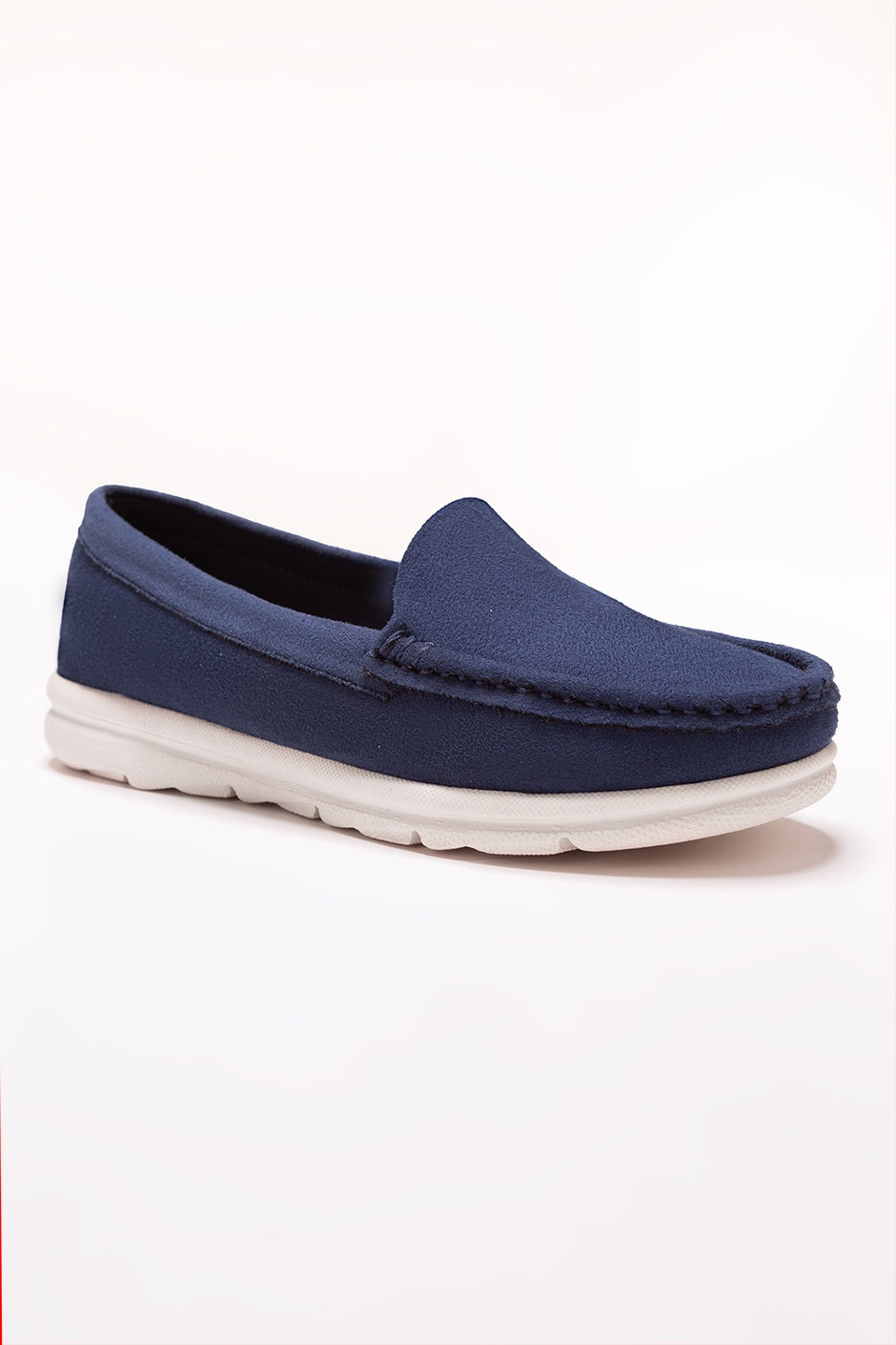 Women Blue Moccasin Shoes
