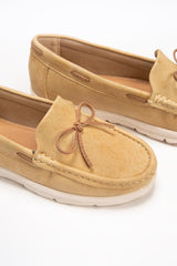 Women Mustard Moccasin Shoes IWW-MCS24-006