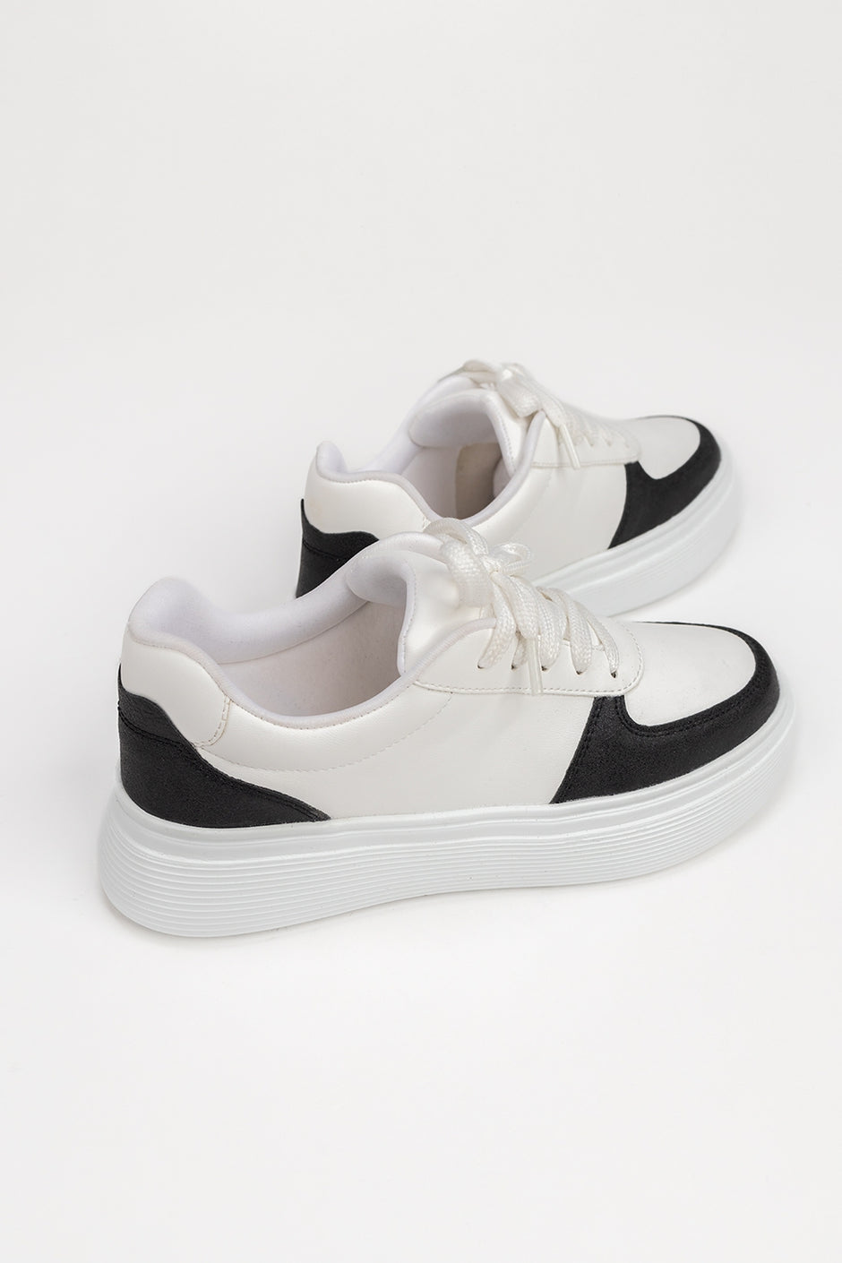 Women Black White Jogger