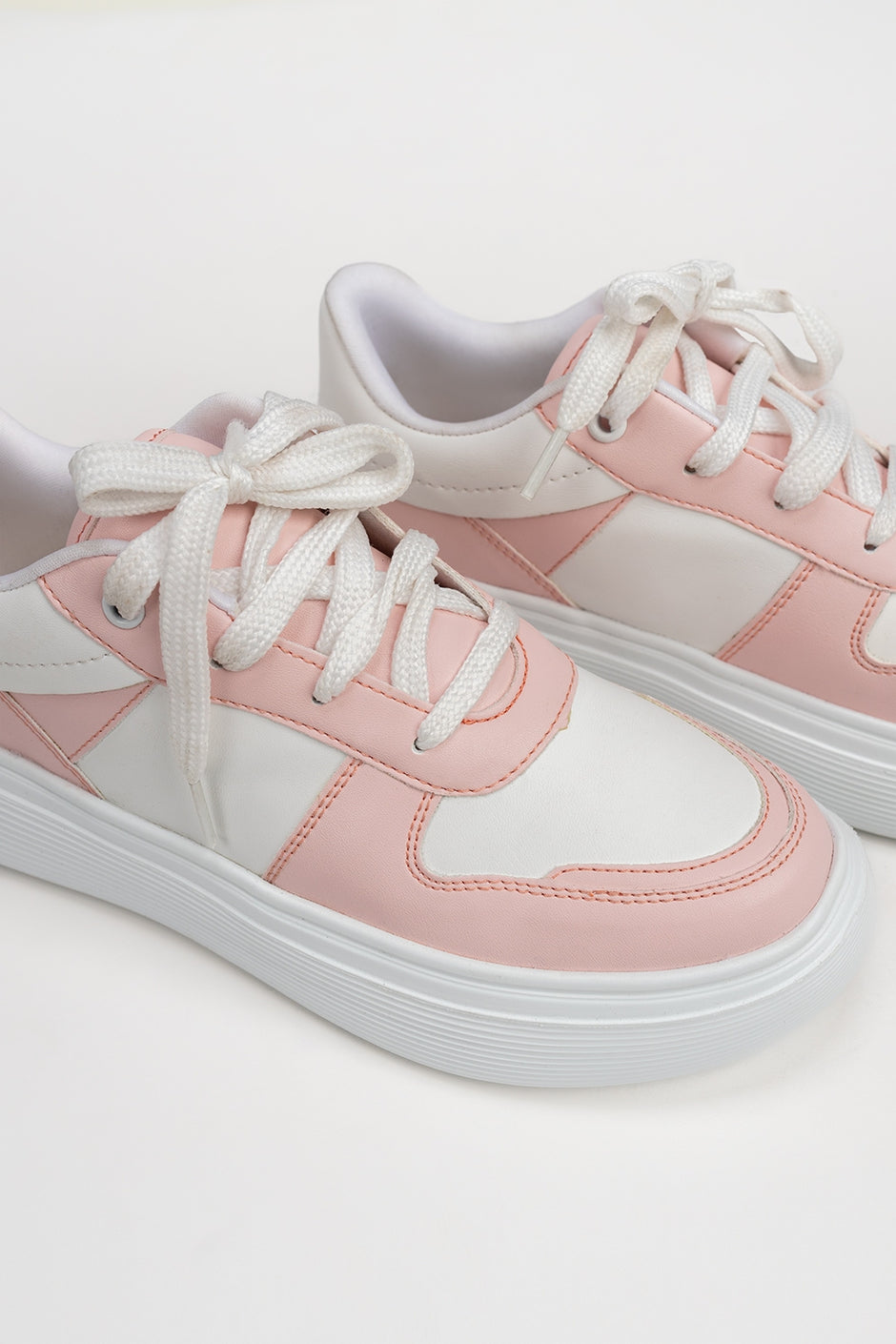 Women Pink White Jogger