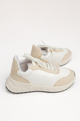 Women Beige White Jogger IWW-JGR24-003
