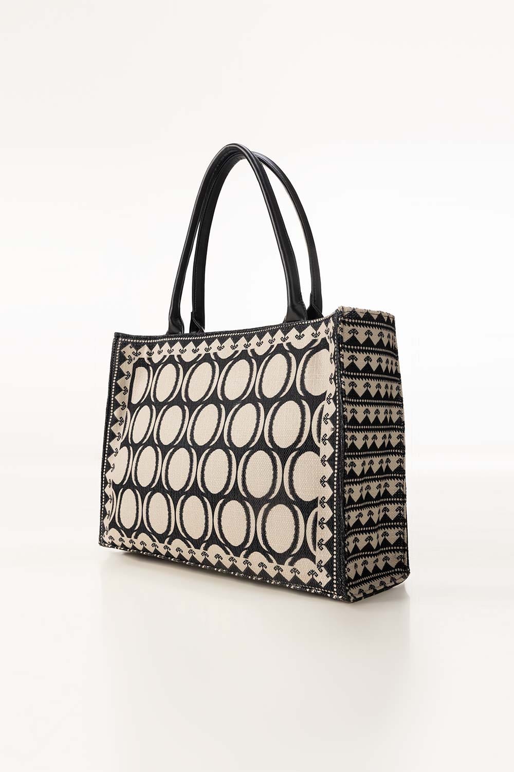Black White Tote Bag