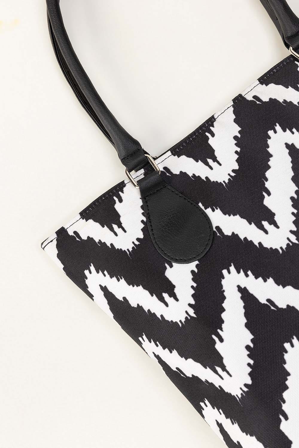 Black White Tote Bag IBS-TTB25-004