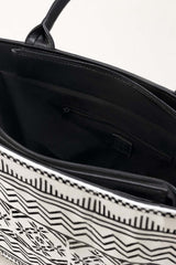 Black White Tote Bag IBS-TTB25-005