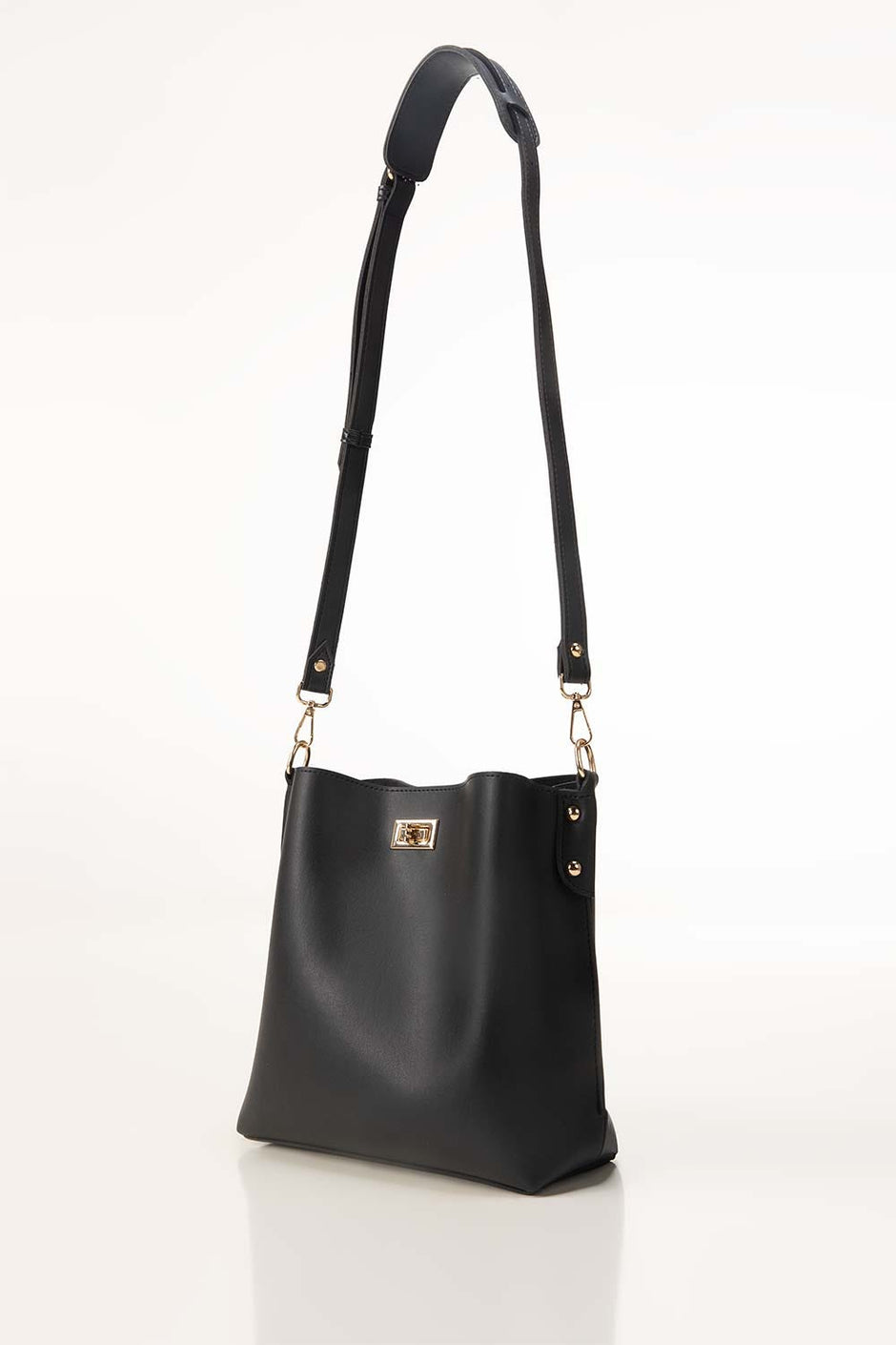 Black Bucket Bag