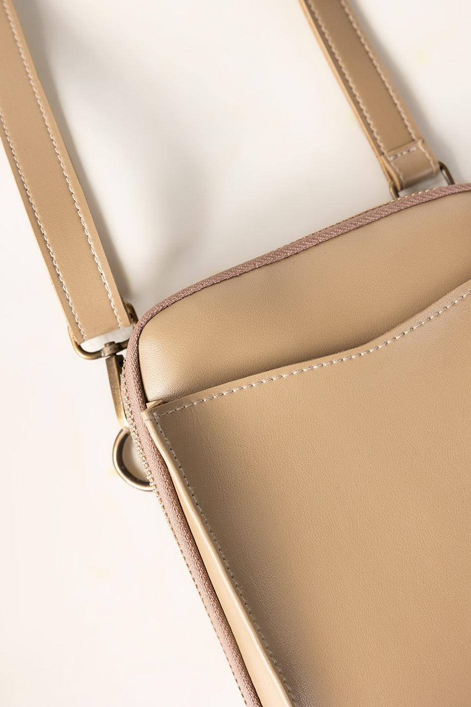 Beige Cross Body