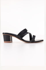 Women Black Heels IFS-HLS25-001
