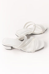 Women White Heels IFS-HLS25-002