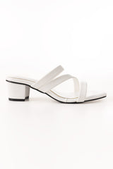 Women White Heels IFS-HLS25-002