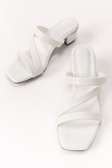 Women White Heels IFS-HLS25-002