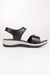 Women Black Sandal IFS-SDL25-003