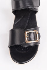 Women Black Sandal IFS-SDL25-003