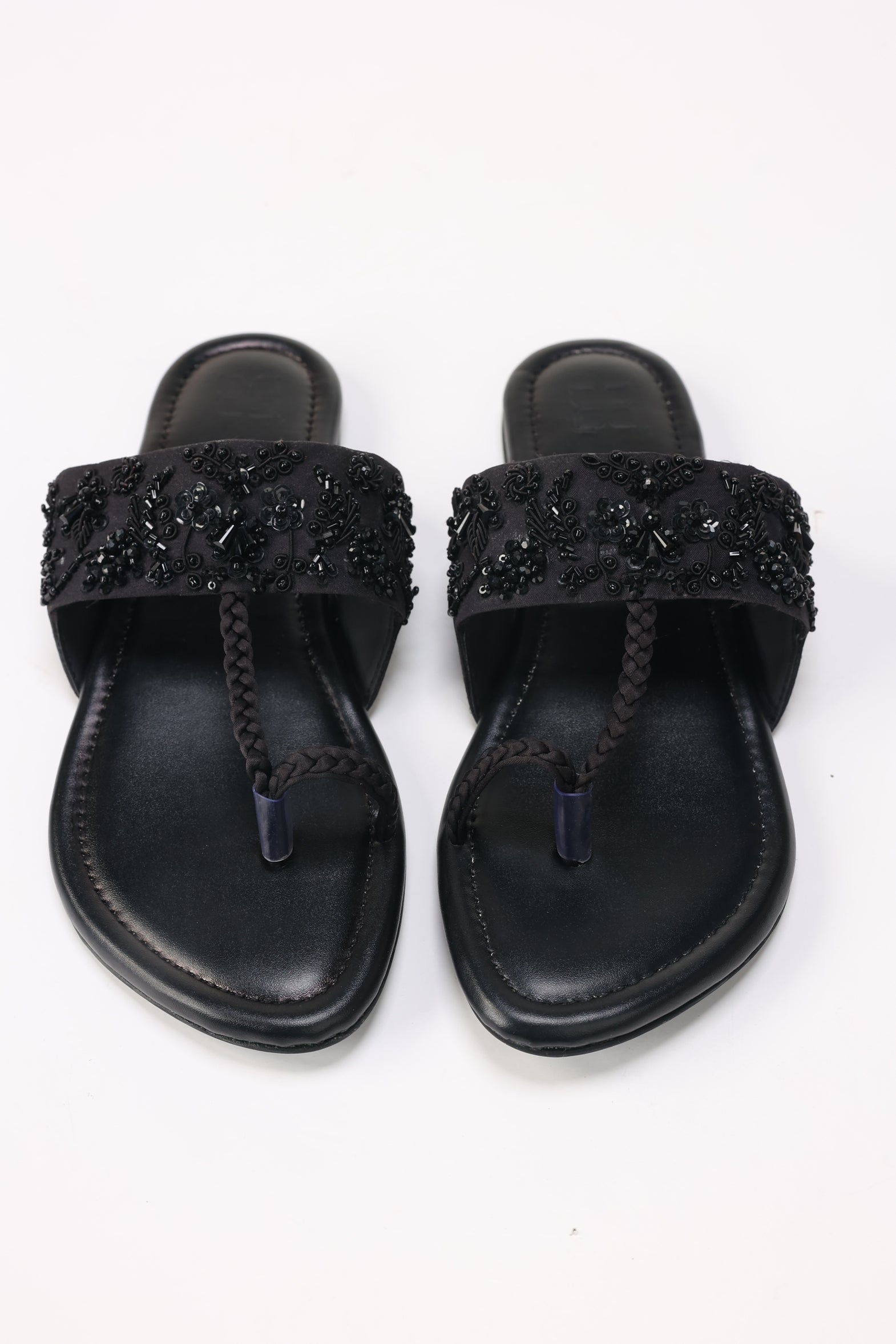 Women Black kolhapuri