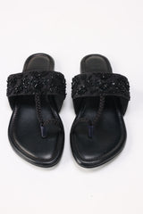 Women Black kolhapuri IFS-KLP25-001