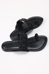 Women Black kolhapuri IFS-KLP25-001