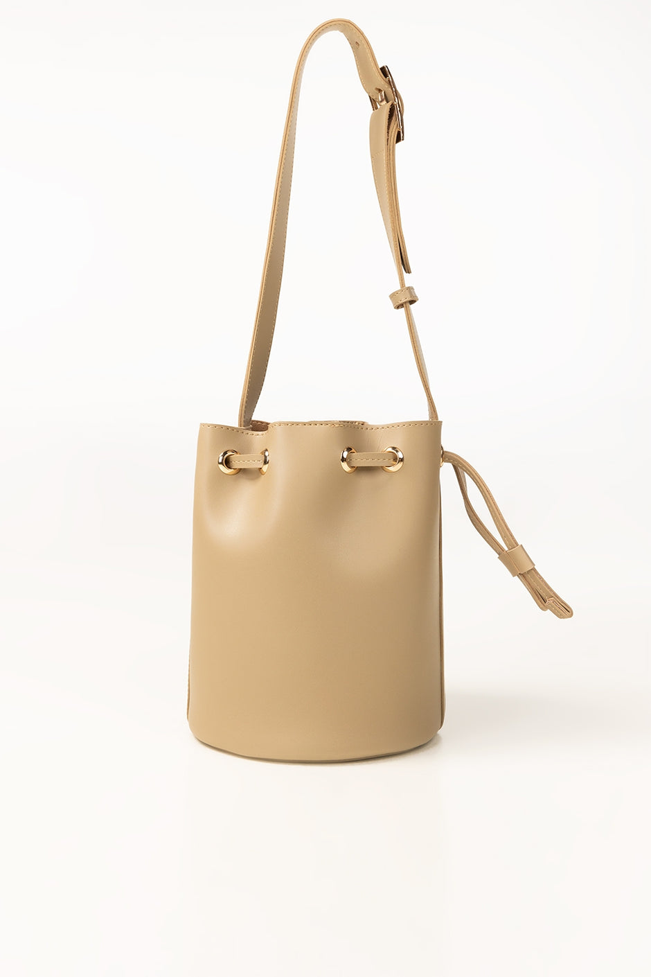 Beige Bucket Bag