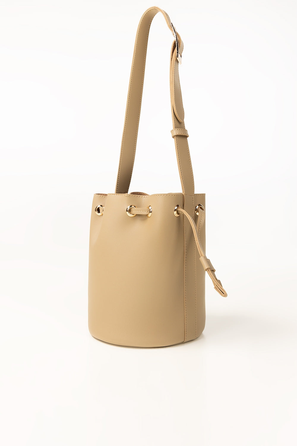 Beige Bucket Bag