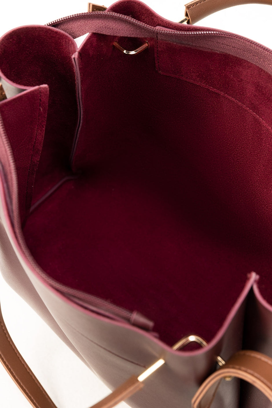 Maroon Bucket Bag