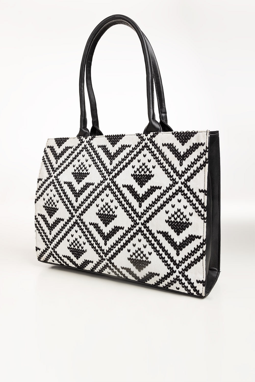 Black White Tote Bag IBS-TTB25-012
