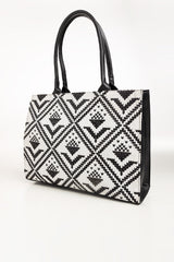 Black White Tote Bag IBS-TTB25-012
