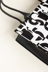 Black White Tote Bag IBS-TTB25-013