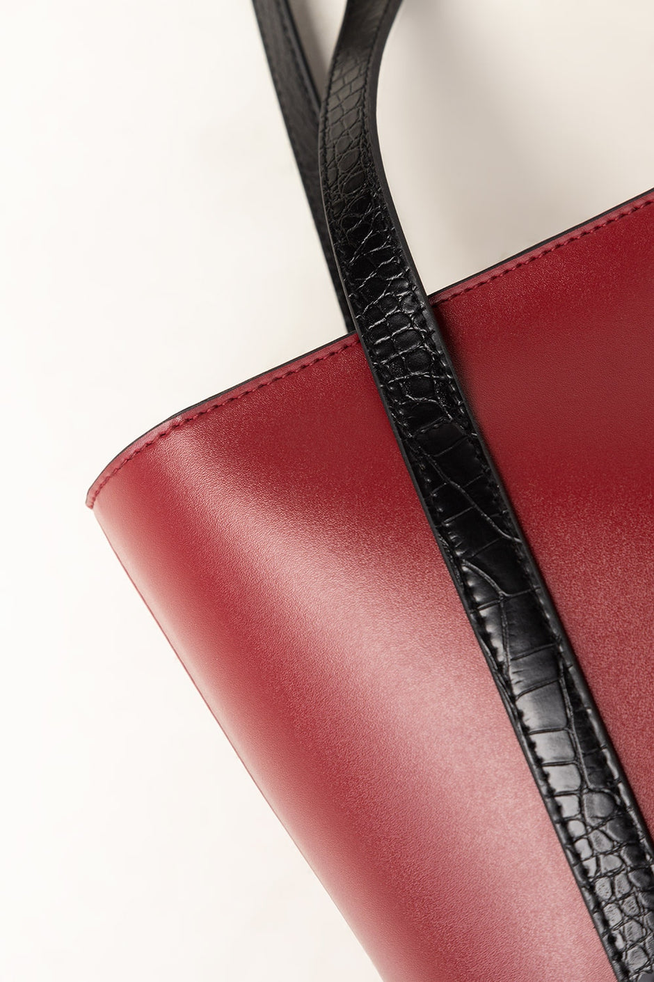 Maroon Black Tote Bag