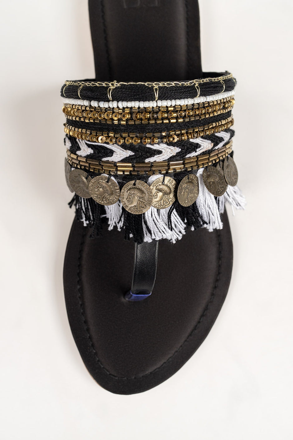 Women Black Kolhapuri IFS-KLP25-003