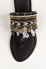 Women Black Kolhapuri IFS-KLP25-003