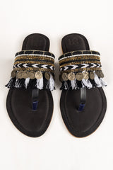 Women Black Kolhapuri IFS-KLP25-003