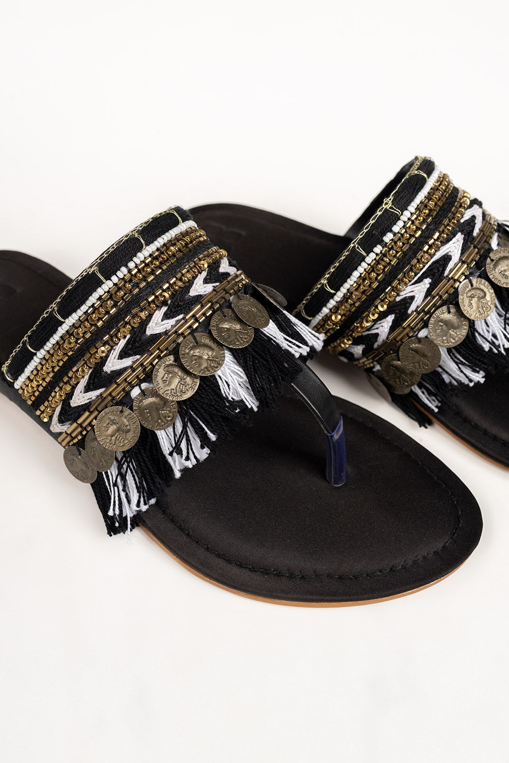 Women Black Kolhapuri IFS-KLP25-003