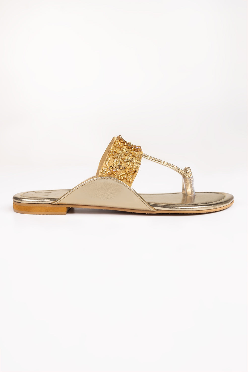 Women Golden Kolhapuri IFS-KLP25-005