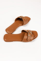 Women Tan Slipper IFS-SLP25-002