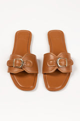 Women Tan Slipper IFS-SLP25-002