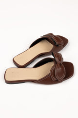 Women Brown Slipper IFS-SLP25-006