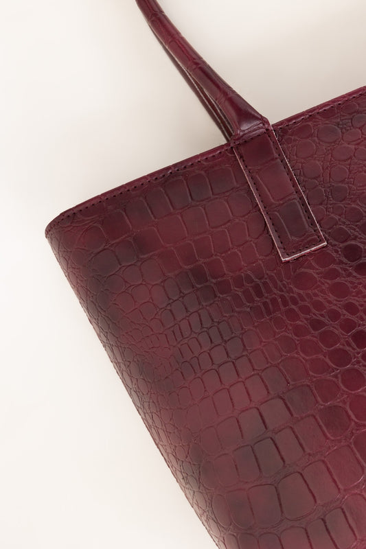 Burgundy Tote Bag IBS-TTB25-024