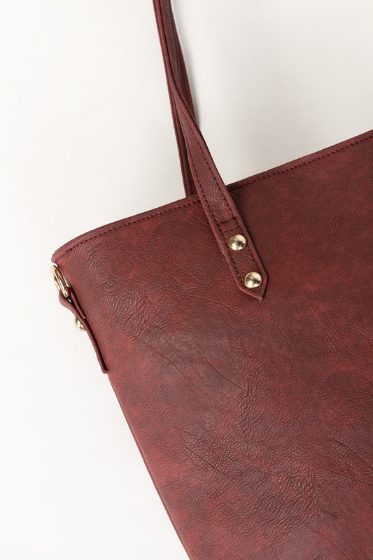 Maroon Tote Bag IBS-TTB25-035