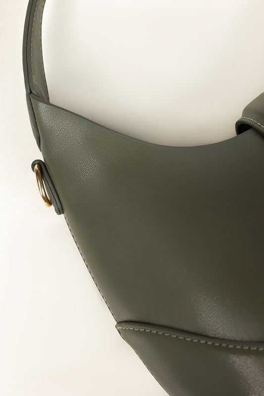 Olive Green Hobo Bag IBS-HBB25-004