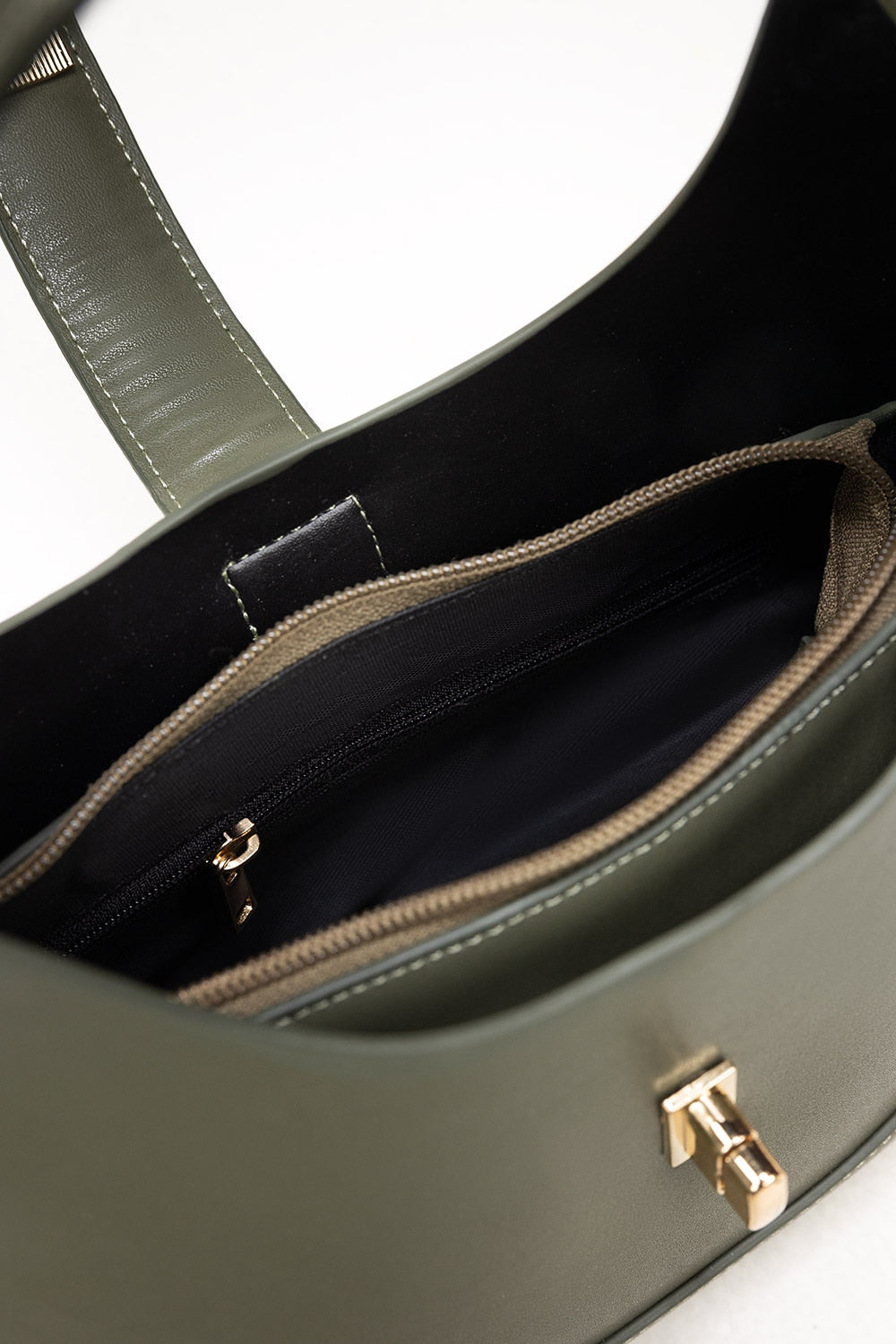 Olive Green Hobo Bag IBS-HBB25-004