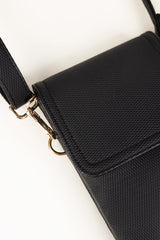 Black Cross Body Wallet IBS-CBW25-004