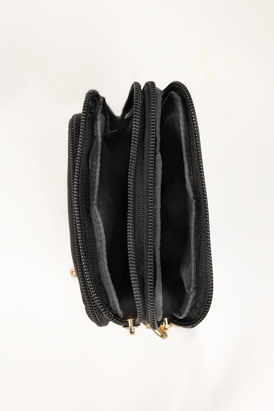 Black Cross Body Wallet