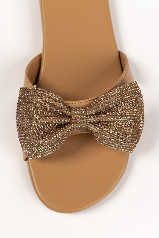 Women Beige Slipper IFS-SLP25-007