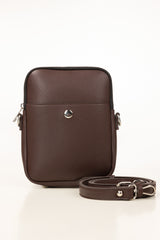 Dark Brown Cross Body Bag IBS-CBB25-008