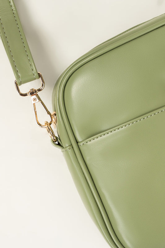 Olive Green Cross Body Wallet IBS-CBW25-009