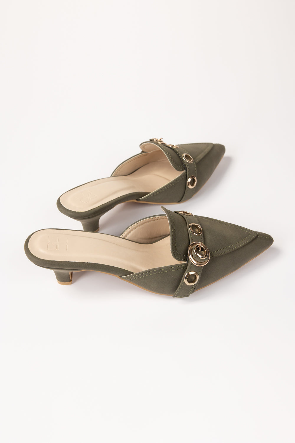 Olive Green Mules IFS-MLS25-001