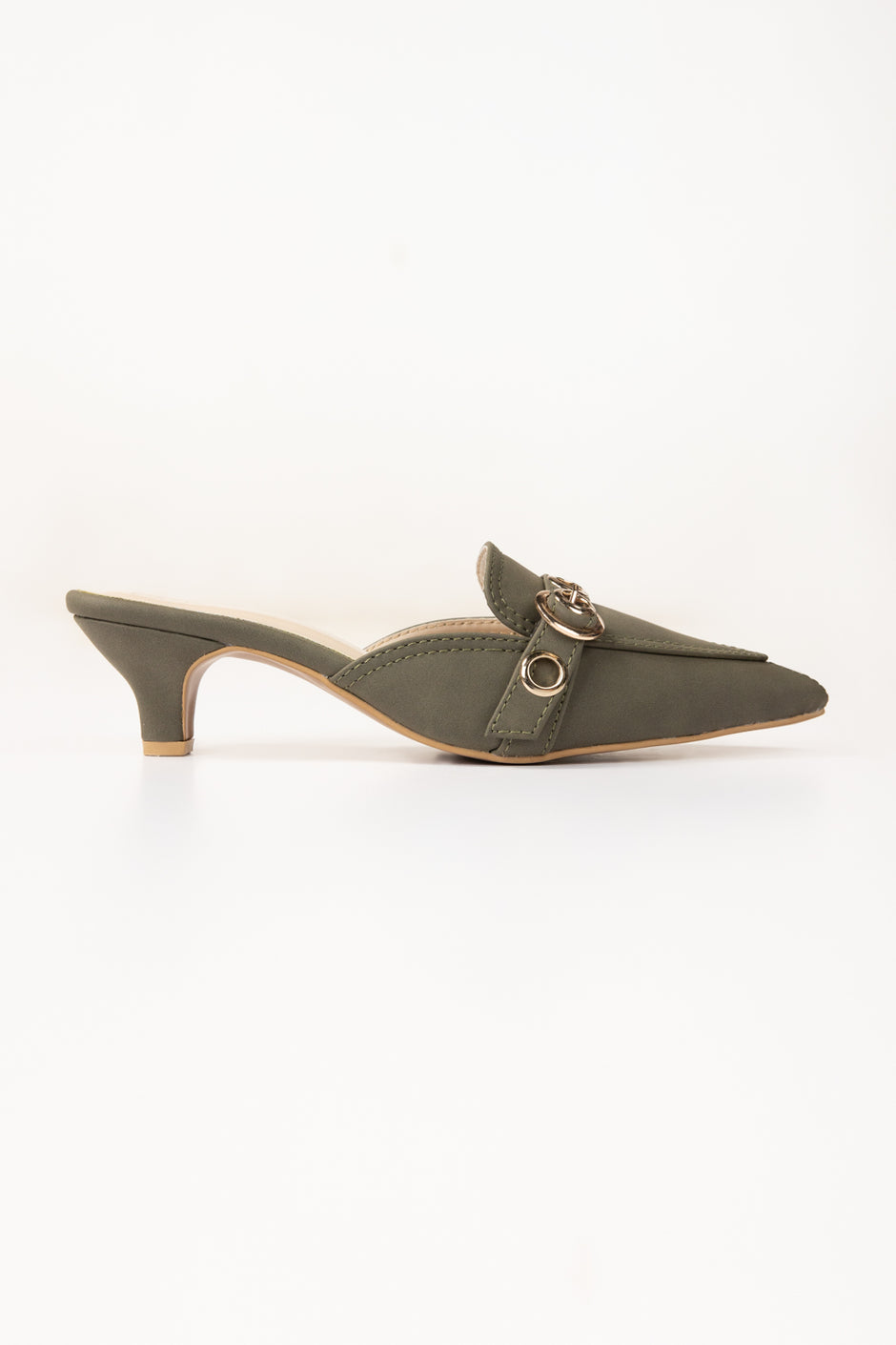Olive Green Mules