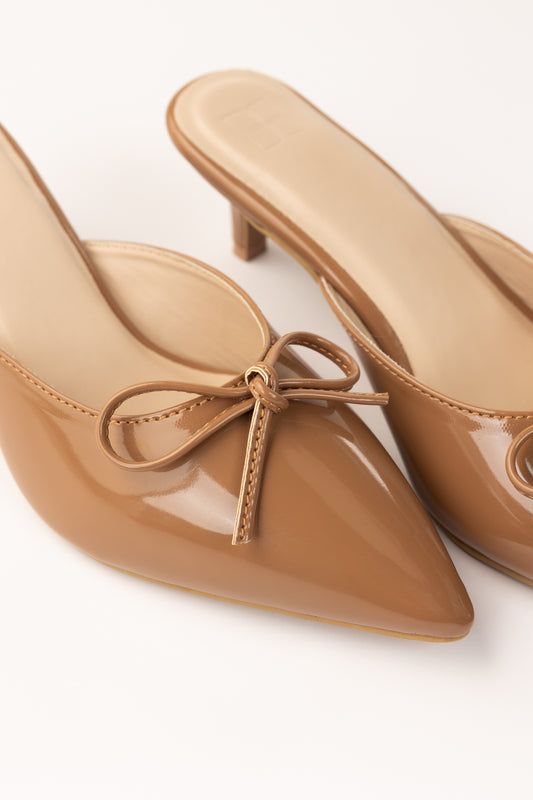 Dark Beige Mules IFS-MLS25-004