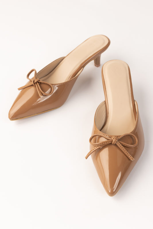 Dark Beige Mules IFS-MLS25-004