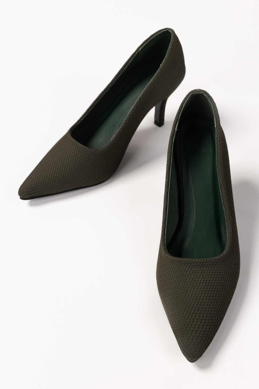 Olive Green Court Shoes IFS-CRS25-001