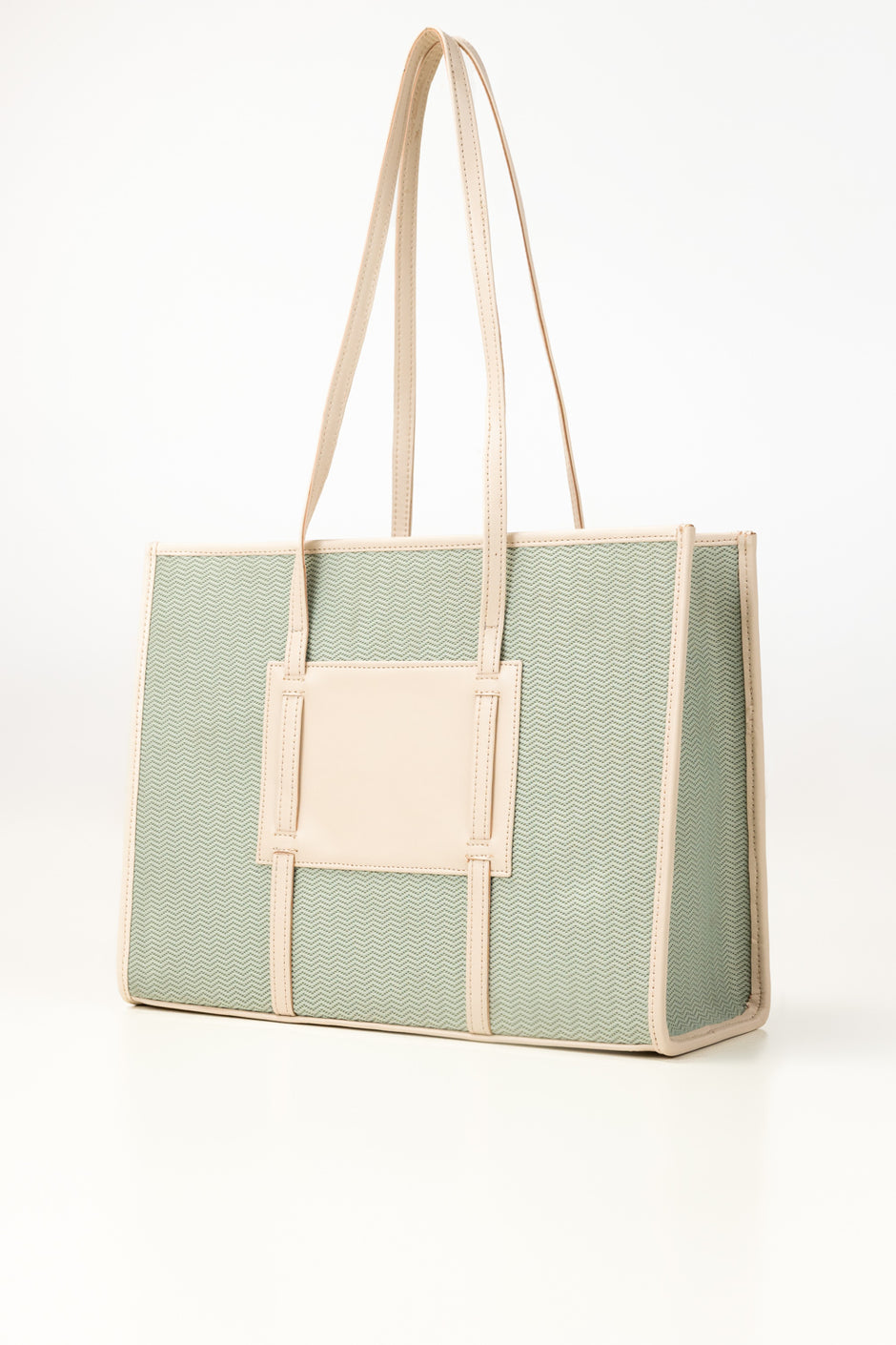 Mint Beige Tote Bag