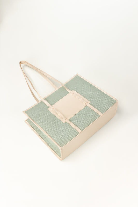 Mint Beige Tote Bag IBS-TTB25-069